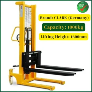 CLARK Manual Stacker – 1000Kg Capacity, 1600mm Lifting Height