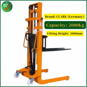 CLARK Manual Stacker – 2000Kg Capacity, 3000mm Lifting Height