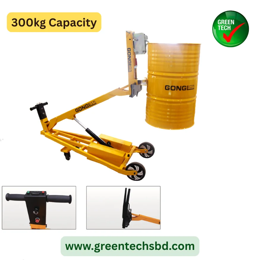 Portable Multi-Functional Crane with Oil Drum Lifter | 300kg Capacity | 1550mm Lift - Image 2