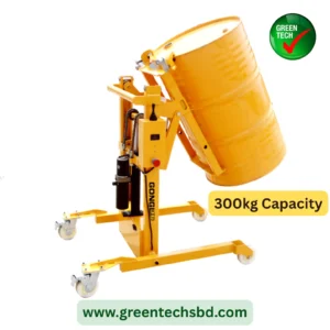 Semi-Electric Drum Truck - 300kg Capacity for 55-gallon drums!