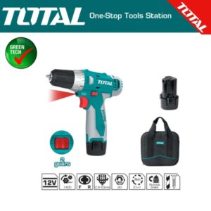 Li-ion Cordless Drill - Total TDLI228120 | 12V, 20Nm Torque, 2-Speed (0-1250 RPM)