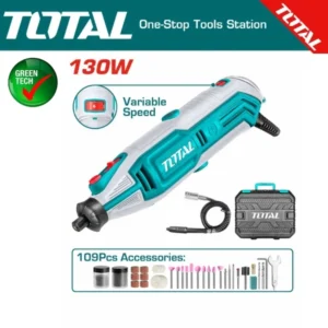 TOTAL TG513326 130W Mini Grinder with 109 Accessories